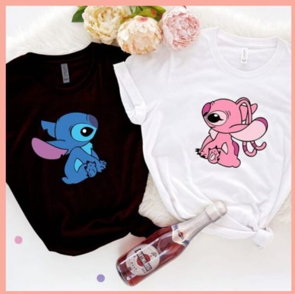 Conjunto camisa pareja Stitch